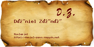 Dániel Zénó névjegykártya